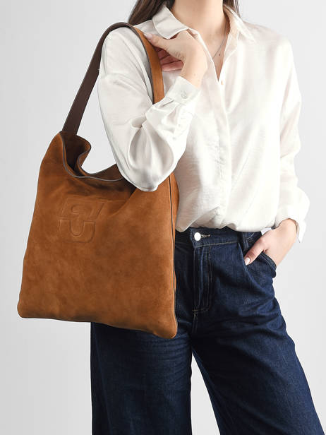 Shoulder Bag Folk Lady Leather Gerard darel Brown folk lady DDS72407 other view 1