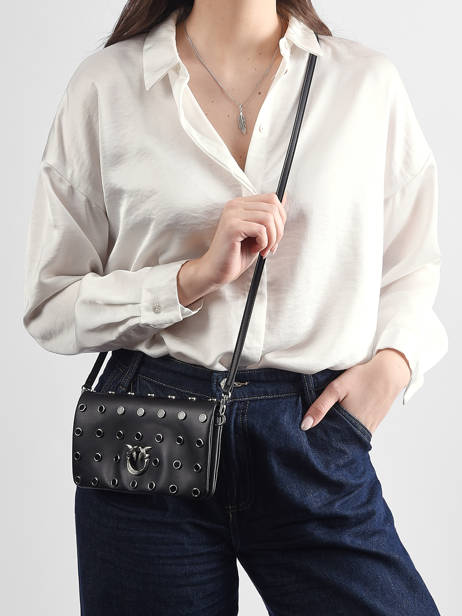 Shoulder Bag Love Bag Soft Leather Pinko Black love bag soft 6023A39A other view 1