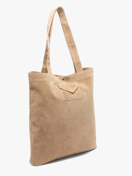 Sac Porté épaule Suedine Kba Polyester Lancaster Beige suedine kba 61 vue secondaire 2