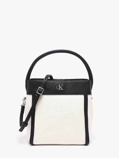 Satchel Hardware Monogram Cotton Calvin klein jeans White hardware monogram 4F3348G