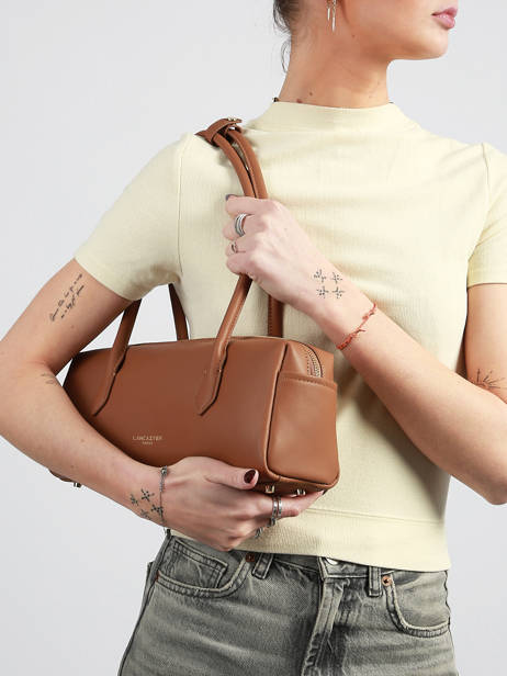 Sac Porté épaule Donna Cube Cuir Lancaster Marron donna cube 128 vue secondaire 1