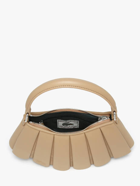 Shoulder Bag Lenglen Leather Lacoste Beige lenglen NU5011DP other view 3