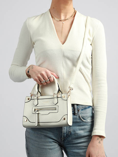 Sac Bandoulière Saffiano Miniprix Blanc saffiano F7561 vue secondaire 1
