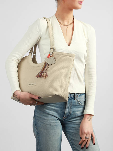 Sac Porté épaule Grigri Polyurethane David jones Beige grigri CM8380 vue secondaire 1