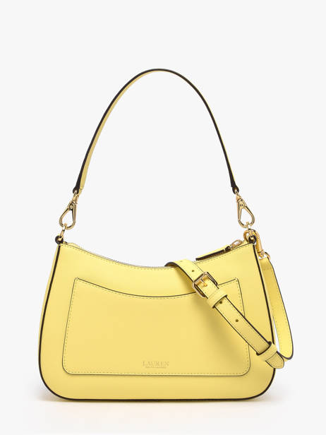 Sac Porté épaule Danni 26 Cuir Lauren ralph lauren Jaune danni 31883768 vue secondaire 4