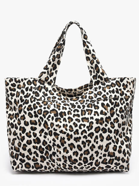 Shoulder Bag Leopard Cotton Miniprix White leopard L other view 2