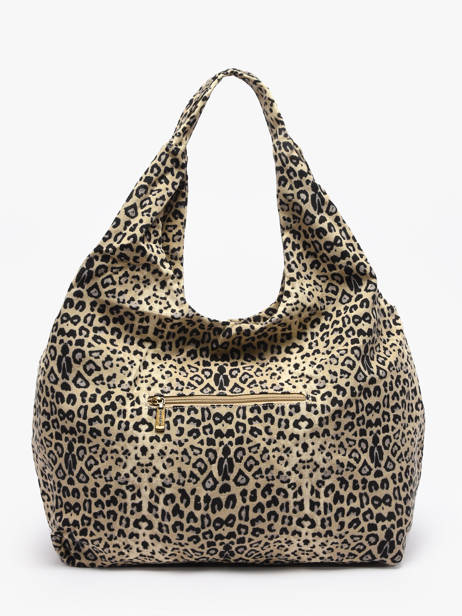 Shoulder Bag Leopard Cotton Miniprix Beige leopard L other view 2