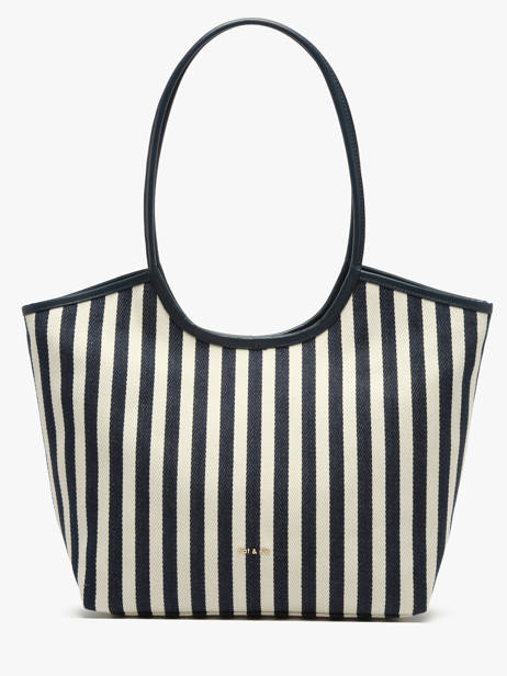 Sac Porté épaule Rayure Nat et nin Bleu rayure RY