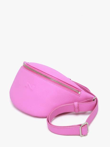 Sac Banane Small Derby Cuir Nathan baume Rose n city 25 vue secondaire 2