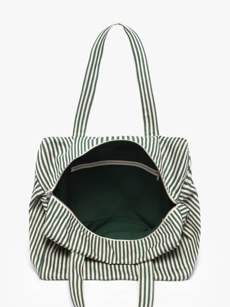 Shoulder Bag Spring Striped Cotton Rivedroite Green spring striped CELESTRI other view 2
