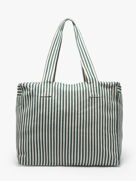 Shoulder Bag Spring Striped Cotton Rivedroite Green spring striped CELESTRI other view 3