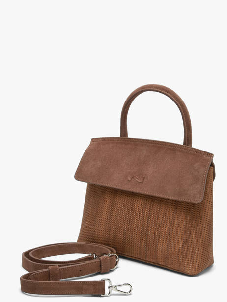 Clarita Crossbody Bag Textured Leather Nathan baume Brown nathan 18TX other view 1