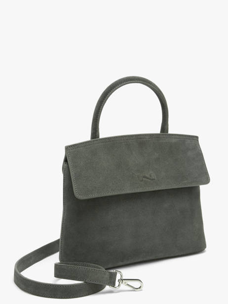 Suede Leather Clarita Crossbody Bag Nathan baume Green nathan 18S other view 1
