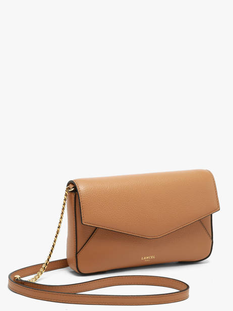 Sac Bandoulière Enveloppe Cuir Lancel Marron enveloppe A14024 vue secondaire 2