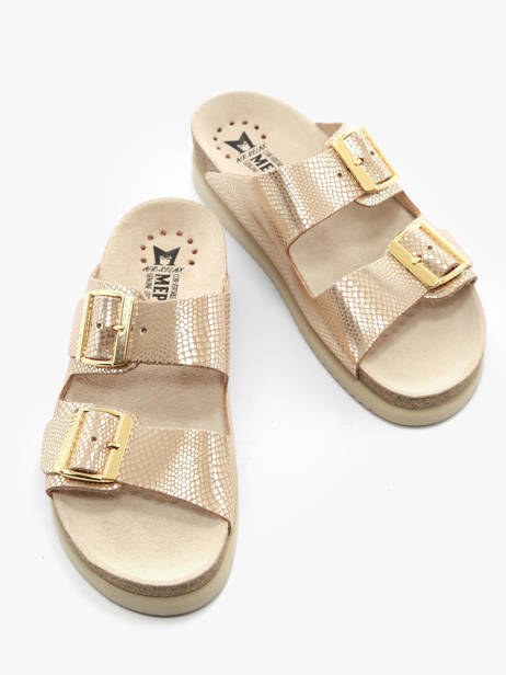 Slippers Hester Havana In Leather Mephisto women P5136749 other view 1