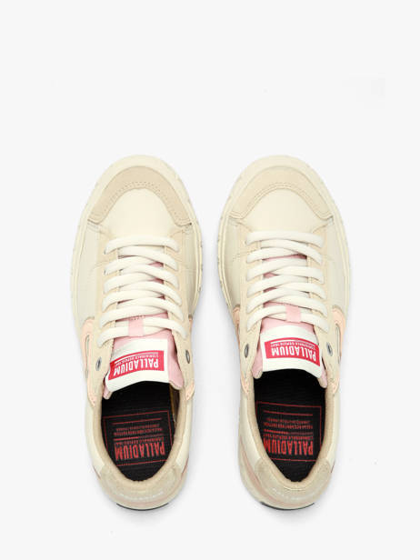 Sneakers En Cuir Palladium Beige women 94662244 vue secondaire 3