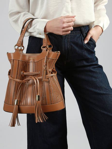 Sac Seau M Premier Flirt Cuir Ajouré Lancel Marron premier flirt A14010 vue secondaire 1