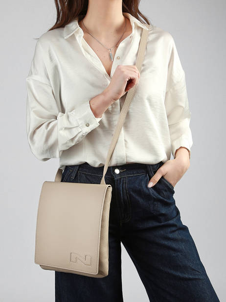 Leather Dinant Crossbody Bag Nathan baume Beige n city 3 other view 1