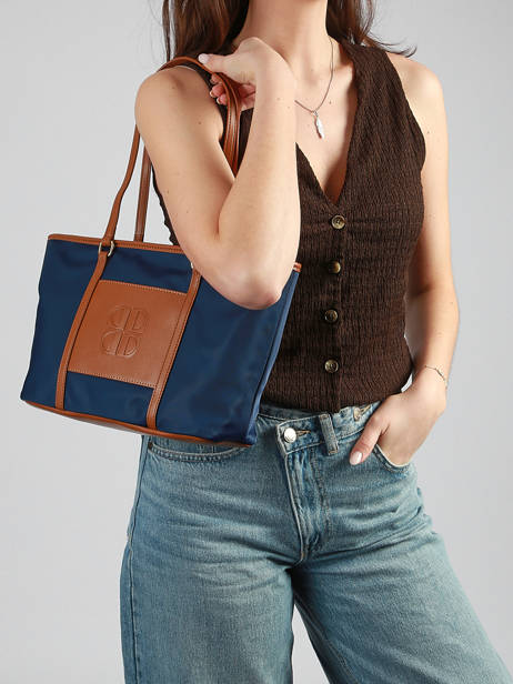 Sac Porté épaule S Fran Nylon Laurent david Bleu ld bags 53 vue secondaire 1