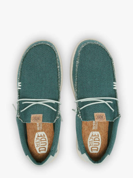 Mocassins Wally Braided Hey dude Vert men 40003 vue secondaire 4