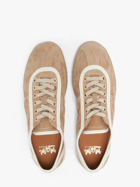 Sneakers En Cuir Mam'zelle Beige women CSGLO37 vue secondaire 3