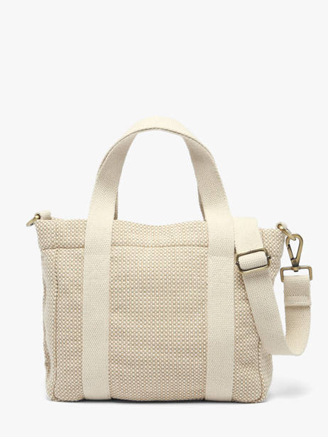 Sac à Main Tressage Coton Hindbag Beige tressage TS vue secondaire 4
