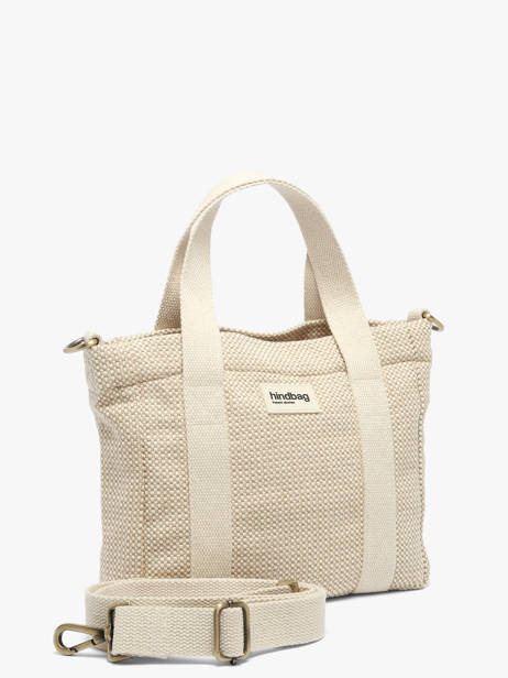 Sac à Main Tressage Coton Hindbag Beige tressage TS vue secondaire 2