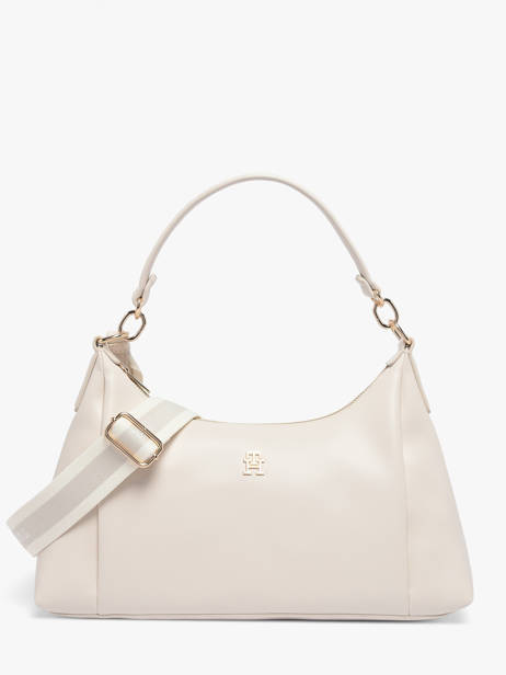 Sac Porté épaule Th Essential Polyester Tommy hilfiger Blanc th essential AW18373