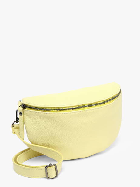 Sac Banane Caviar Cuir Milano Jaune caviar CA21123 vue secondaire 1