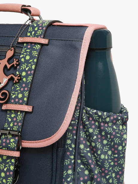 Cartable 3 Compartiments Cameleon Bleu vintage fantasy PBVGCA41 vue secondaire 5