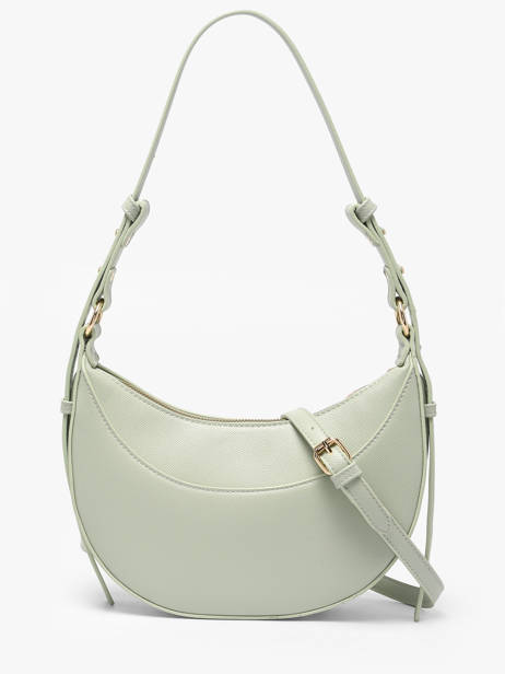 Sac Porté épaule Saffiano Miniprix Vert saffiano F8583 vue secondaire 2