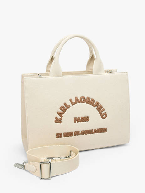 Sac Porté Main Rsg Lettering Coton Karl lagerfeld Beige rsg B2W50010 vue secondaire 1