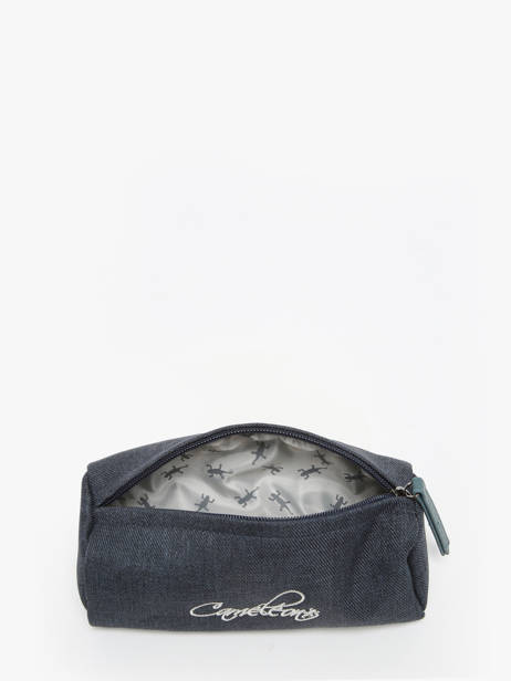 Trousse 1 Compartiment Cameleon Bleu vintage urban PBVBSTRO vue secondaire 1