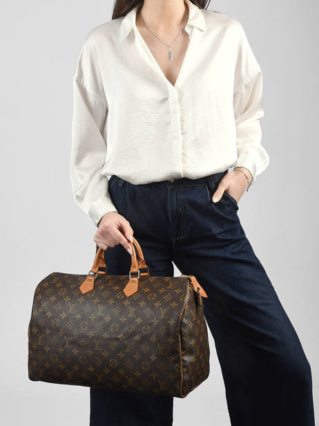 Preloved Louis Vuitton Handbag Speedy 40 Monogram Louis vuitton Brown second life 4O756WUA other view 1