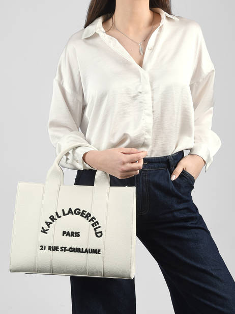 Satchel Rsg Leather Karl lagerfeld White rsg B1W30041 other view 1