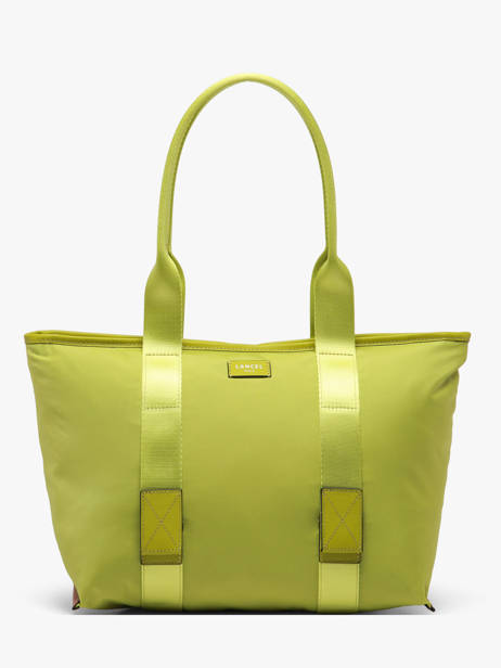Sac Cabas Zippé M Mistral Rollable Nylon Et Cuir Lancel Vert mistral A13995