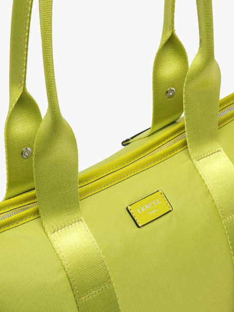 Sac Cabas Zippé M Mistral Rollable Nylon Et Cuir Lancel Vert mistral A13995 vue secondaire 3