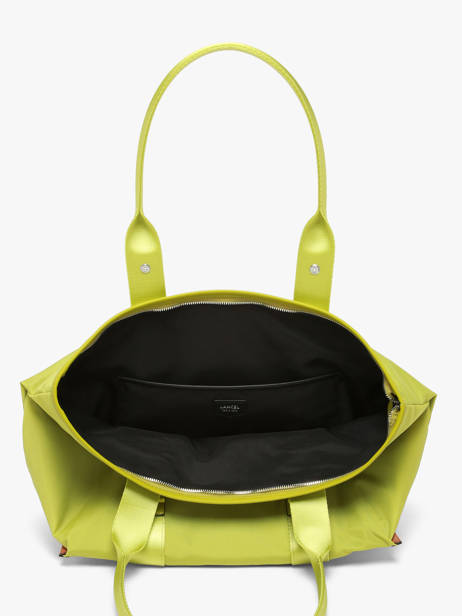 Sac Cabas Zippé M Mistral Rollable Nylon Et Cuir Lancel Vert mistral A13995 vue secondaire 4