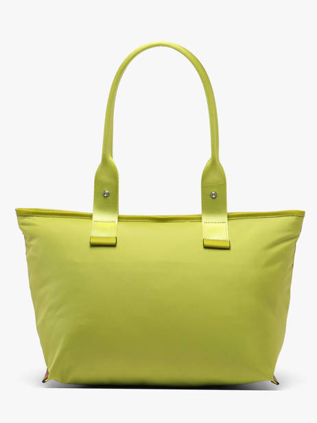 Sac Cabas Zippé M Mistral Rollable Nylon Et Cuir Lancel Vert mistral A13995 vue secondaire 5