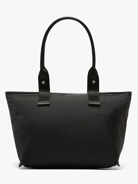 Medium Mistral Rollable Tote Bag Nylon And Leather Lancel Black mistral A13995 other view 4