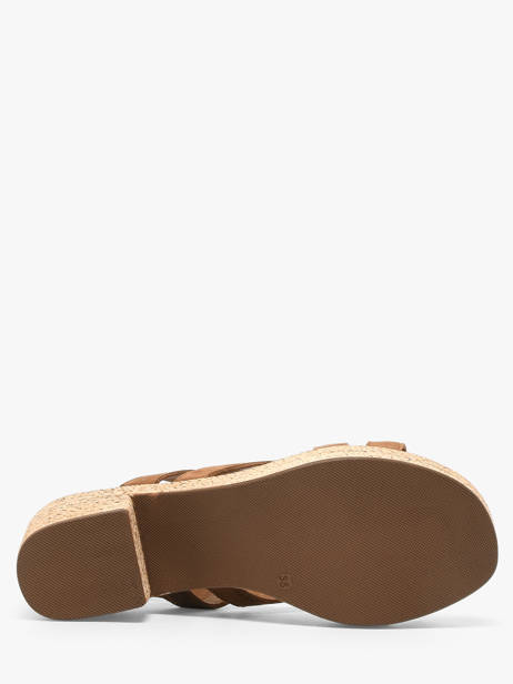 Heeled Sandals In Leather Aliwell Brown women A126024 other view 4