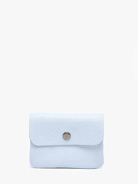 Porte-monnaie Caviar Cuir Milano Bleu caviar CA23092