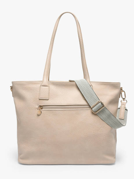 Shoulder Bag Zip Lulu castagnette Beige zip ALBIN other view 3