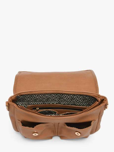 Crossbody Bag Zip Lulu castagnette Brown zip ALENA other view 2