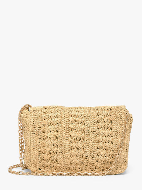 Sac Moyen Moon Raphia Tressage Chevron Vanessa bruno Beige moon raphia 91V40533 vue secondaire 4