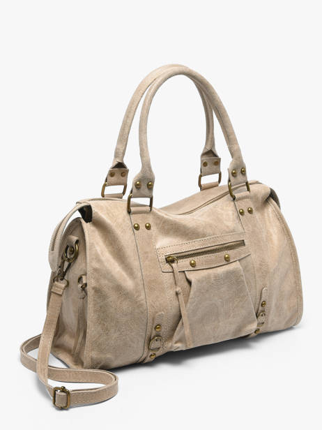 Sac Porté épaule A4 Spazzolato Cuir Milano Marron spazzolato SP24095 vue secondaire 1