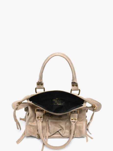 Sac Porté Main Spazzolato Cuir Milano Marron spazzolato SP24093 vue secondaire 2