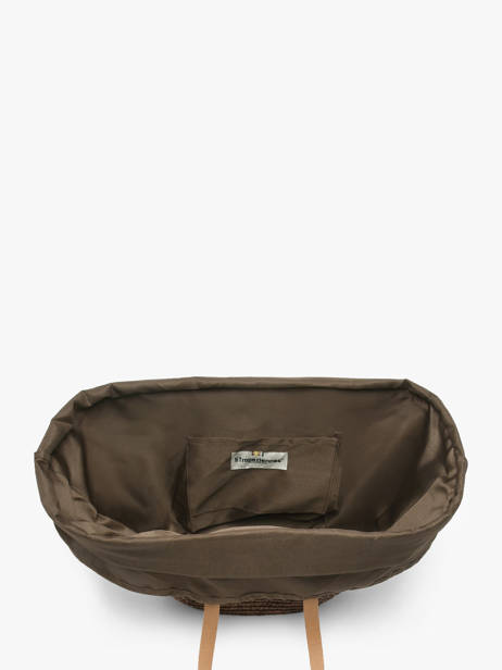 Sac Porté épaule Milos Paille Les tropeziennes Marron milos TZ01 vue secondaire 2