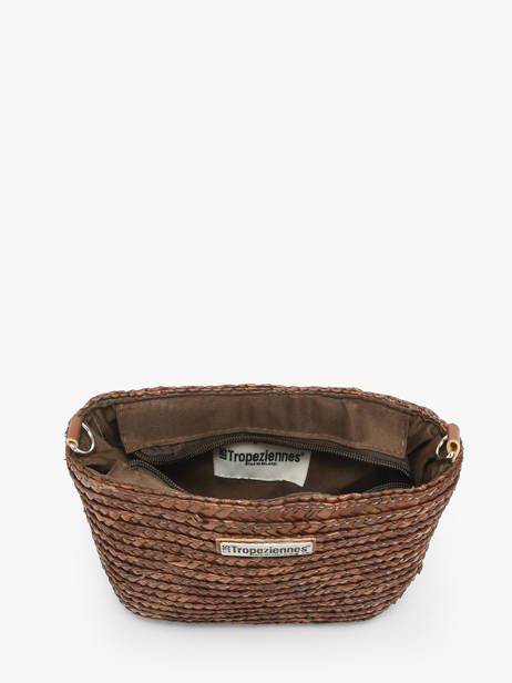 Sac Bandoulière Milos Paille Les tropeziennes Marron milos TZ04 vue secondaire 3