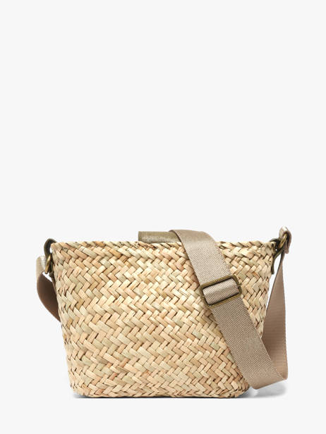 Sac Bandoulière Estival Raphia Le voyage en panier Vert estival PM944 vue secondaire 4